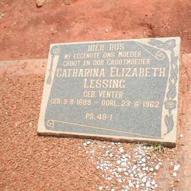 LESSING Catharina Elizabeth nee VENTER 1889-1962
