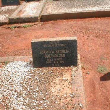 OBERHOLZER Dorathea Magrieta 1883-1970