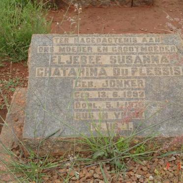 PLESSIS Eljebee Susanna Chatarina, du née JONKER 1893-19??