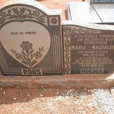 ROOS Maria Magdalena nee SCHUCH 1874-1960