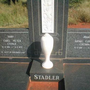 STADLER Carel Pieter Cronje 1896-1972 &amp; Sophia Cornelia Fredrika 1919-2004