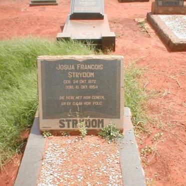 STRYDOM Josua Francois 1872-1954