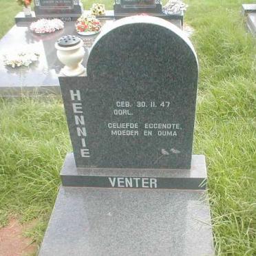 VENTER Hennie 1947-