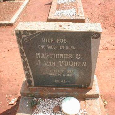 VUUREN Martinus G.J., van 1887-1961