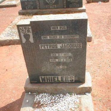 WHIELERS Petrus Jacobus 1892-1958