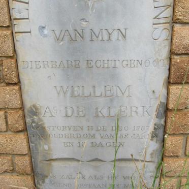 KLERK Wellem A., de -1887
