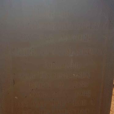 KOKER Cherlatta Magrieta, de nee ESTERHUISEN 1883-1938