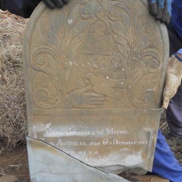 MERWE Carel Johannes, v.d. 1860-1923