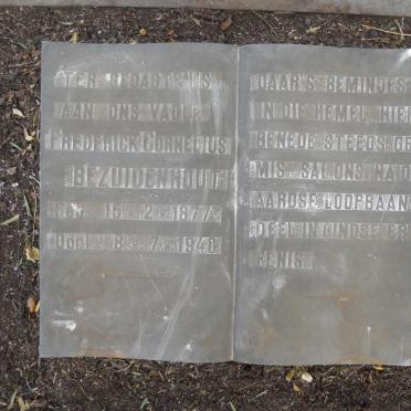 BEZUIDENHOUT Frederick Cornelius 1877-1940