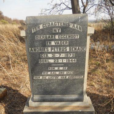 BENADE Andries Petrus 1873-1944