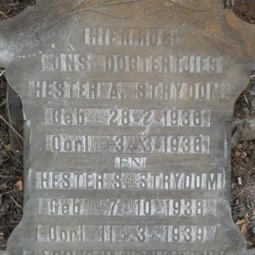STRYDOM Hester A. 1936-1936 :: STRYDOM Hester S. 1938-1939
