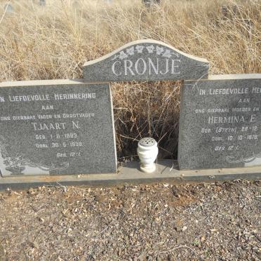 CRONJE Tjaart N. 1883-1939 &amp; Hermina E.M. STEYN 1889-1978