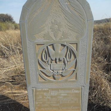 CRONJE Frans Johannes 1859-1932