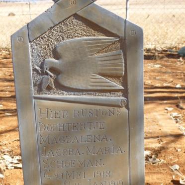 SCHOEMAN Magdalena Jacoba Maria 1918-1919