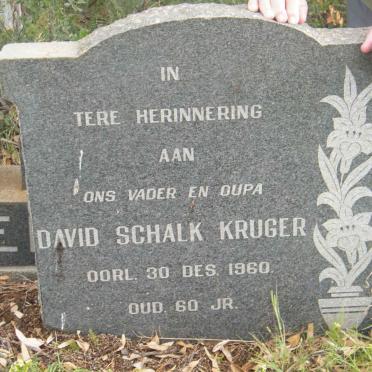 KRUGER David Schalk -1960