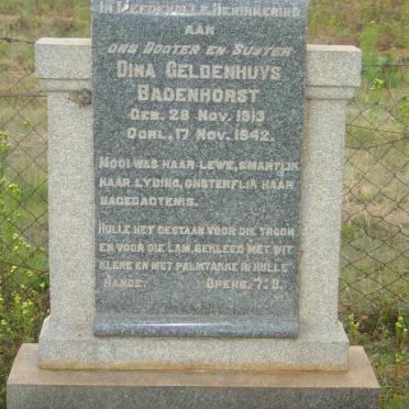 BADENHORST Dina Geldenhuys 1913-1942