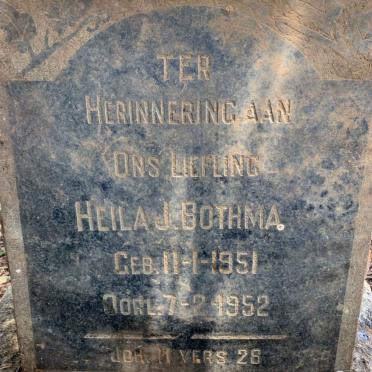 BOTHMA Heila J. 1951-1952