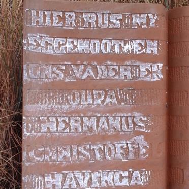 HAVINGA Hermanus Christoffel 1882-1949