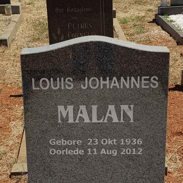 MALAN Louis Johannes 1936-2012