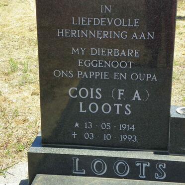 LOOTS F.A. 1914-1993