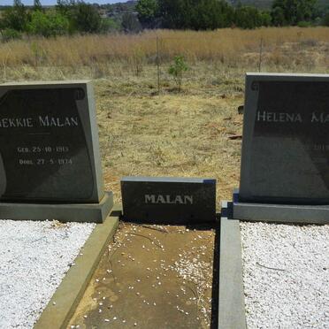 MALAN Hekkie 1913-1974 &amp; Helena 1919-2006