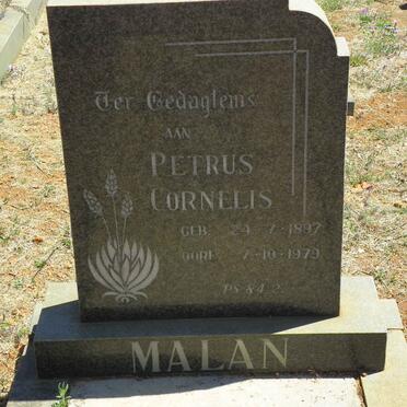 MALAN Petrus Cornelis 1897-1979