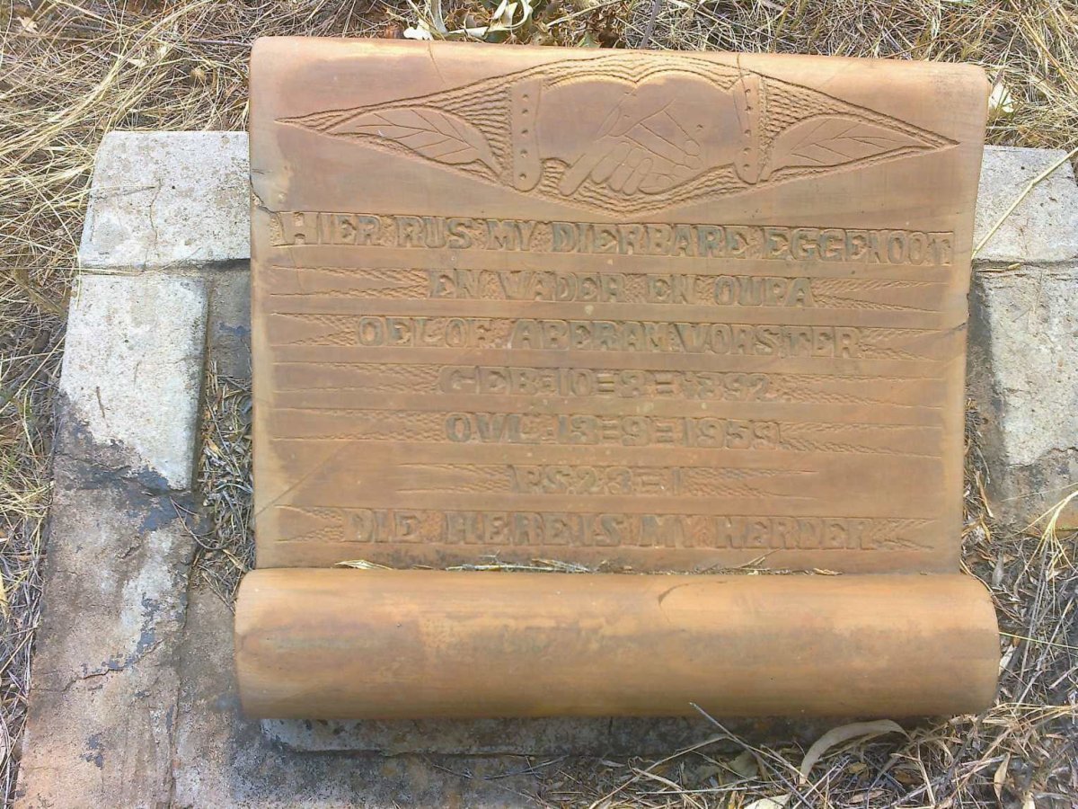 VORSTER Oelof Aberam 1892-1959