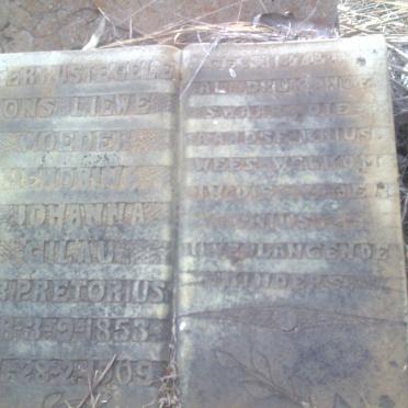 GILAU Hendrina Johanna nee PRETORIUS 1853-1909