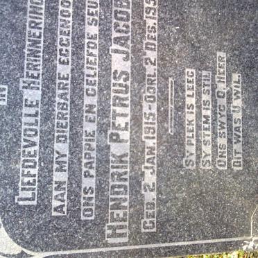 BEER Hendrik Petrus Jacobus, de 1915-195?