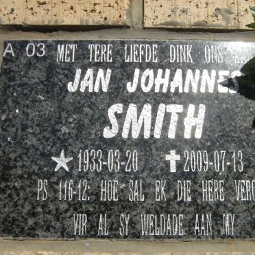 SMITH Jan Johannes 1933-2009