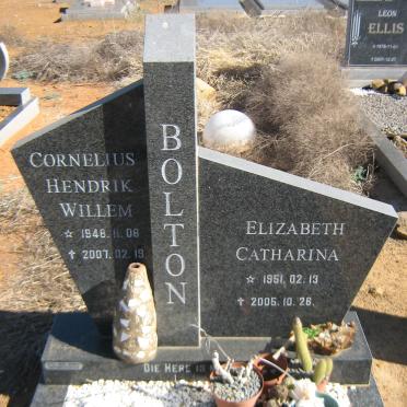 BOLTON Cornelius Hendrik Willem 1948-2007 &amp; Elizabeth Catharina 1951-2005