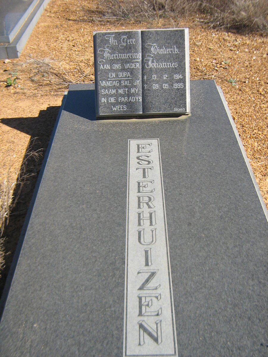 ESTERHUIZEN Diederik Johannes 1914-1995