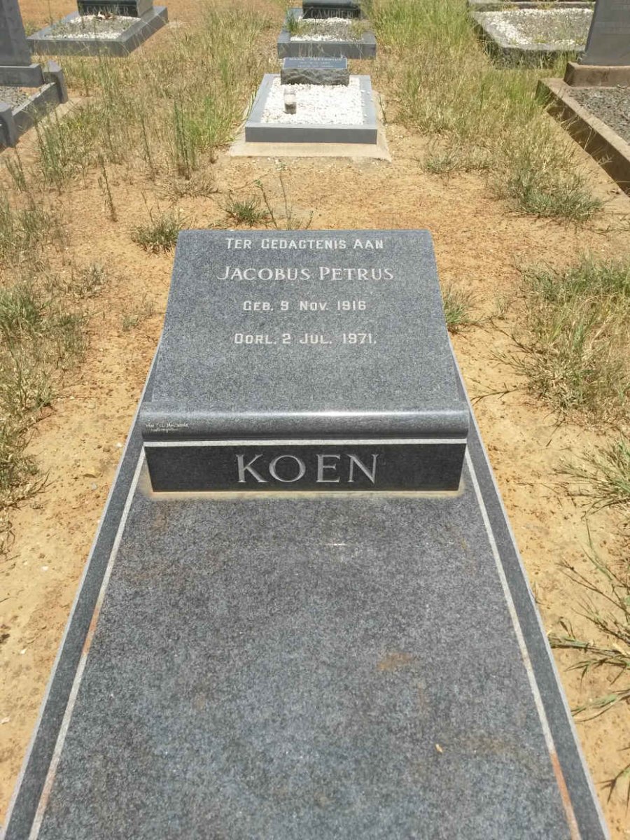KOEN Jacobus Petrus 1916-1971