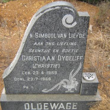 OLDEWAGE Christiaan Dydelief 1959-1968