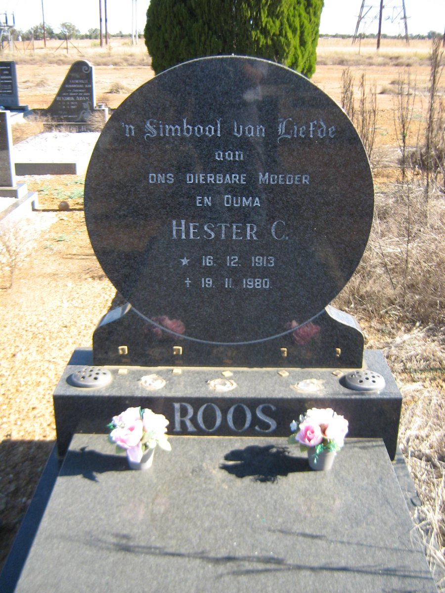 ROOS Hester C. 1913-1980