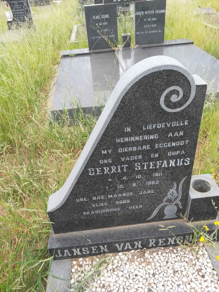 RENSBURG Gerrit Stefanus, Jansen van 1911-1992