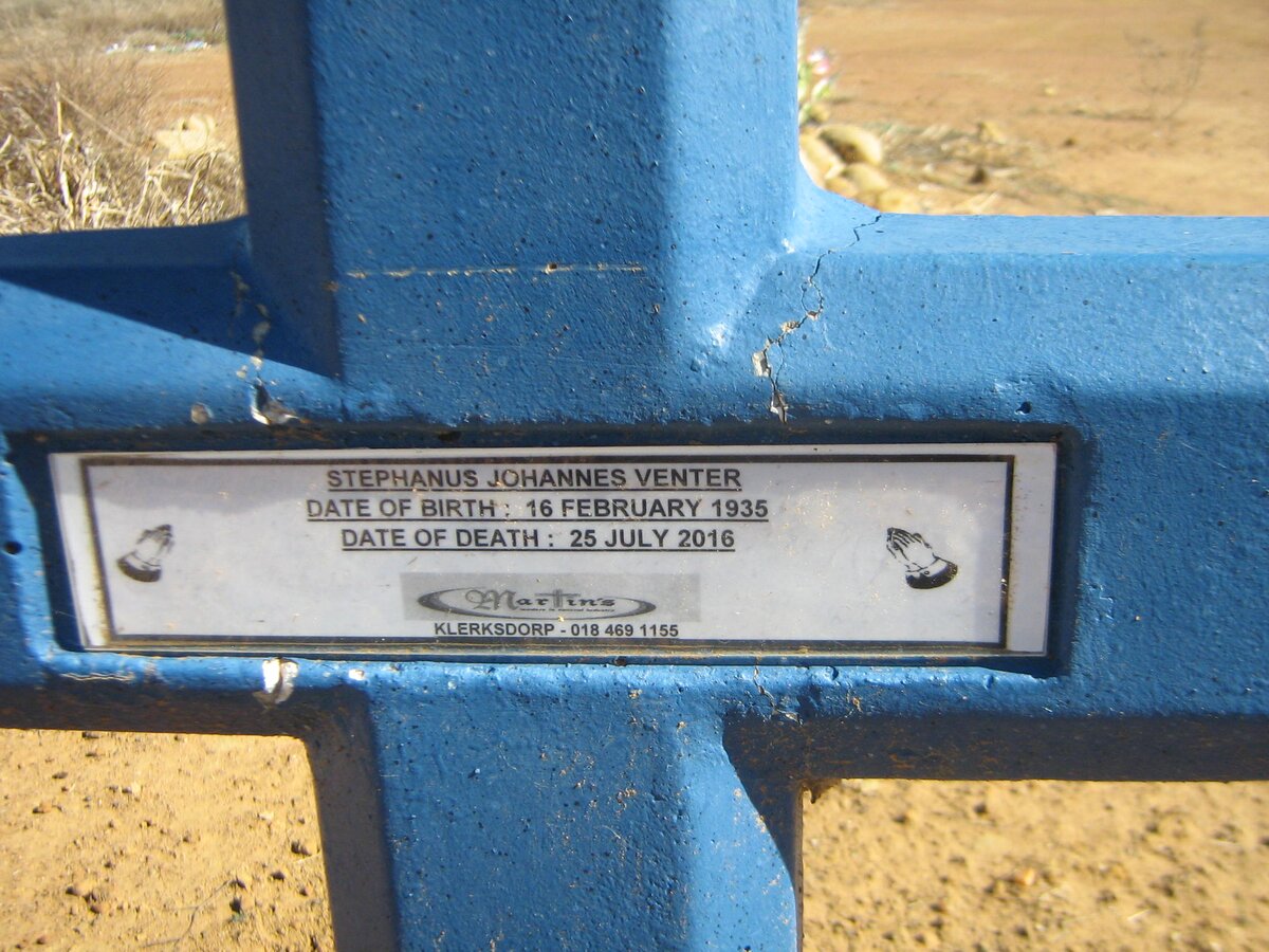 VENTER Stephanus Johannes 1935-2016