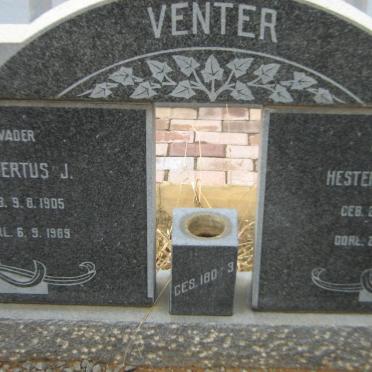 VENTER Albertus J. 1905-1969 &amp; Hester C. SMIT 1914-1969