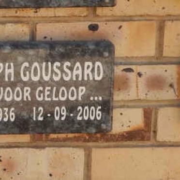 GOUSSARD Rudolph 1936-2006 &amp; Minnie 1938-2007
