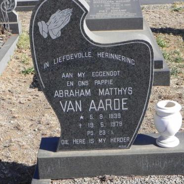 AARDE Abraham Matthys, van 1939-1979
