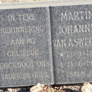ASWEGEN Martin Johannes, van 1921-1978