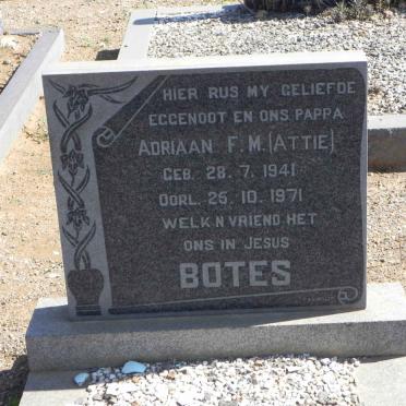 BOTES Adriaan F.M. 1941-1971