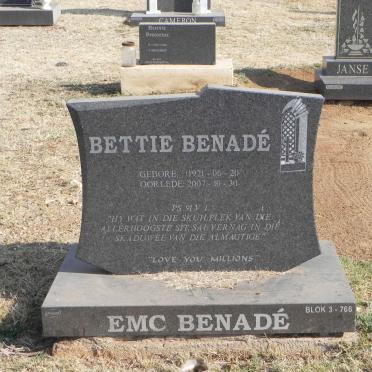 BENADE E.M.C. 1921-2007