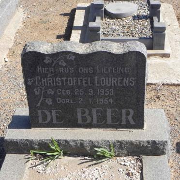 BEER Christoffel Lourens, de 1953-1954