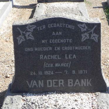 BANK Rachel Lea, van der nee MAREE 1924-1971