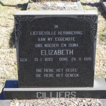 CILLIERS Elizabeth 1893-1986