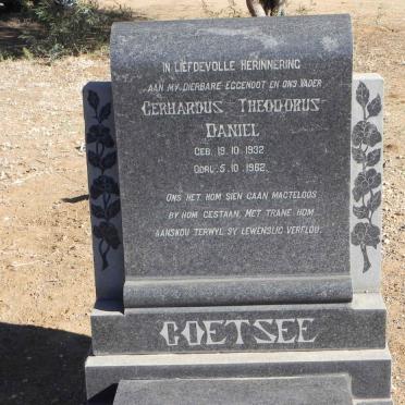 COETSEE Gerhardus Theodorus Daniel 1932-1962