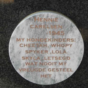 CARELSEN Hennie -1945