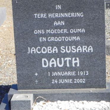 DAUTH Jacoba Susara 1913-2002