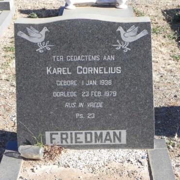 FRIEDMAN Karel Cornelius 1938-1979